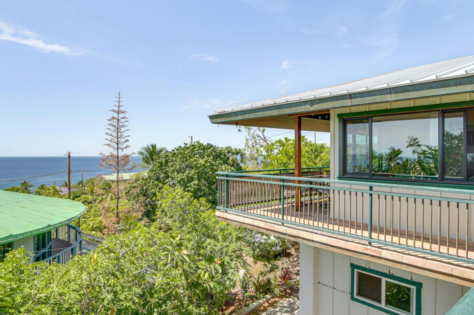 Ocean-View Bungalow Walk To Pebbles Beach! Hookena Zewnętrze zdjęcie